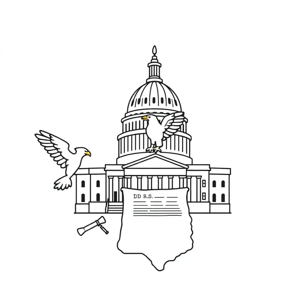 US Capitol Building illustration