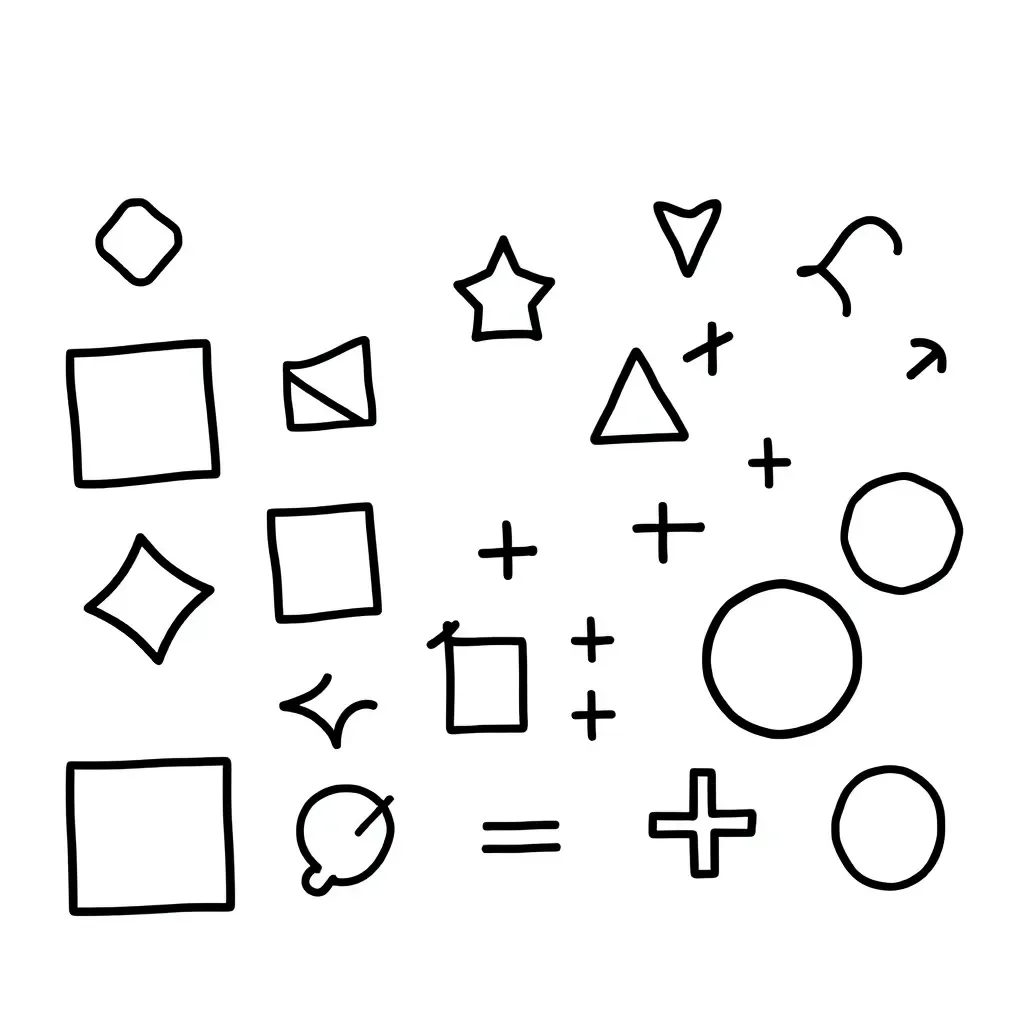 Polynomial expressions and mathematical symbols