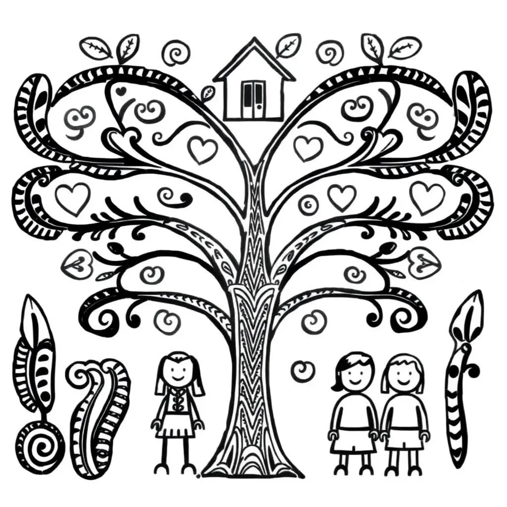 Family tree illustration