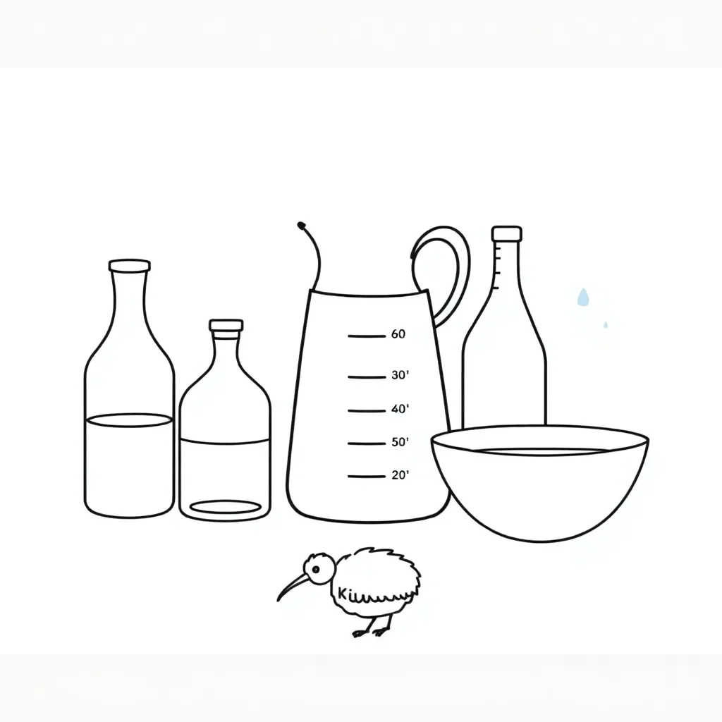 Measuring jugs and containers