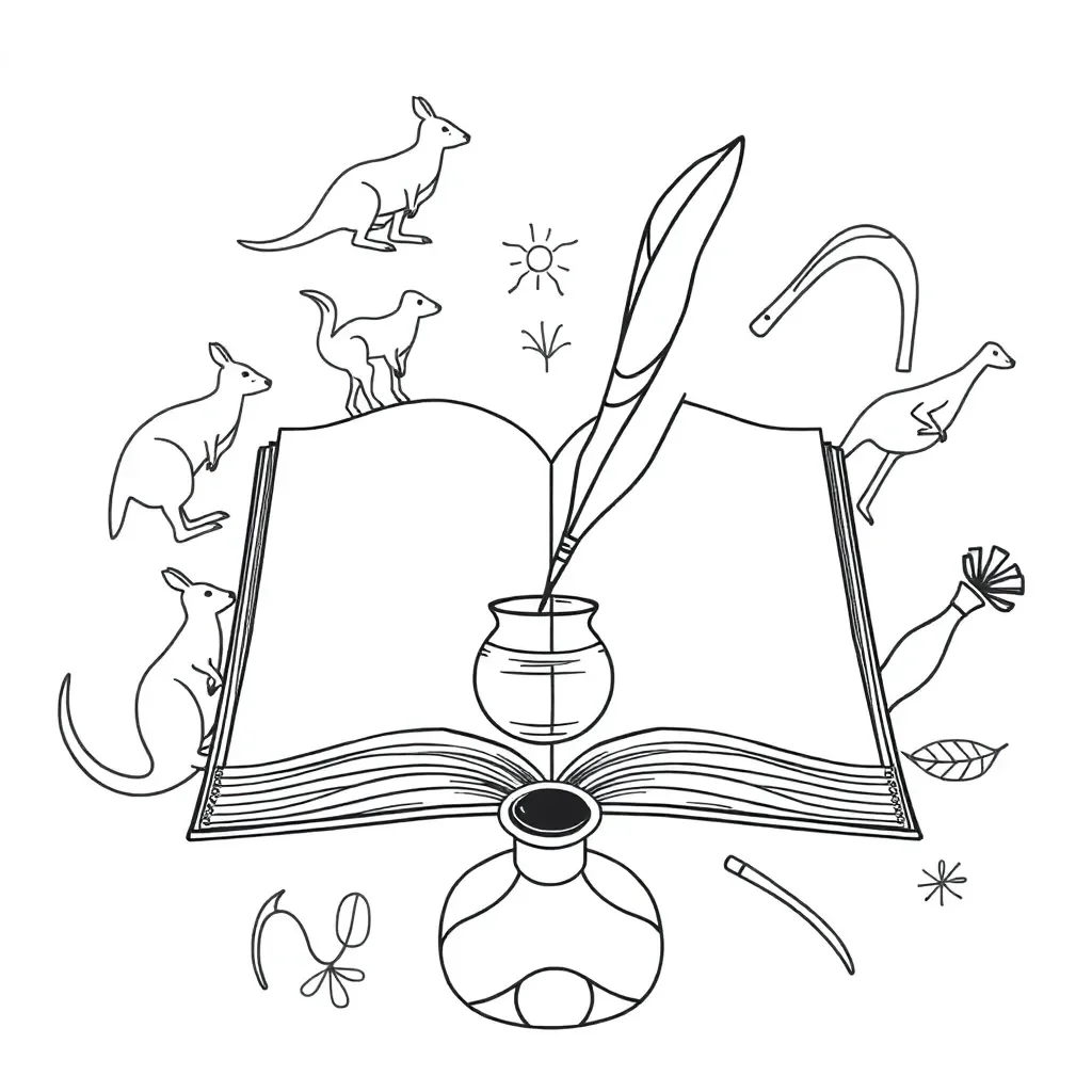 Open book with writing