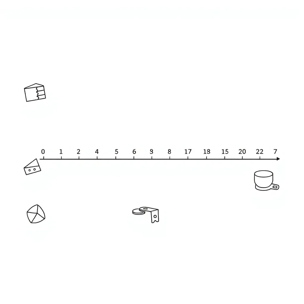 Fractions and decimals illustration