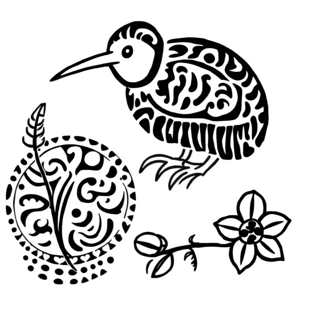 Māori greetings illustration