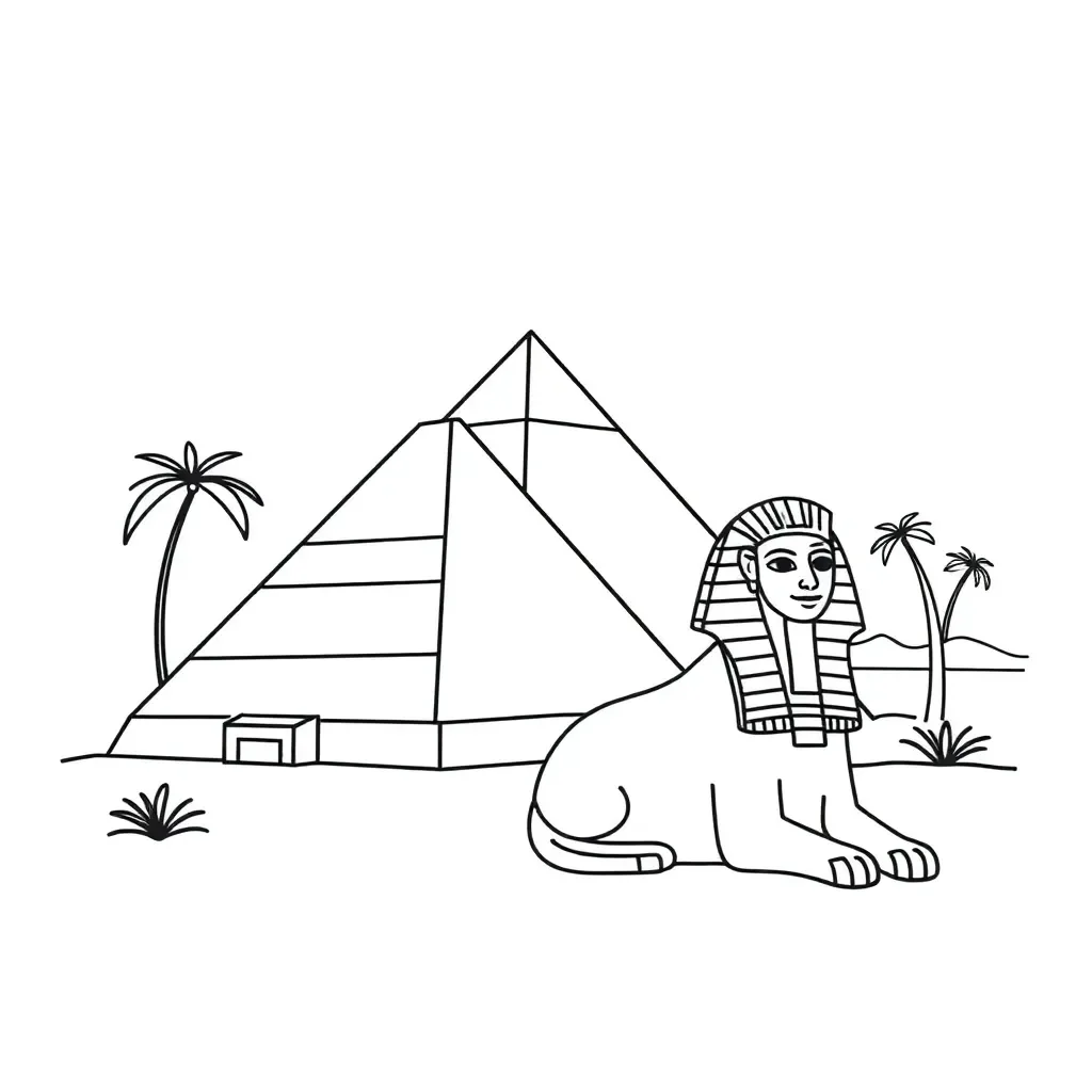 Egyptian Pharaoh wearing the double crown