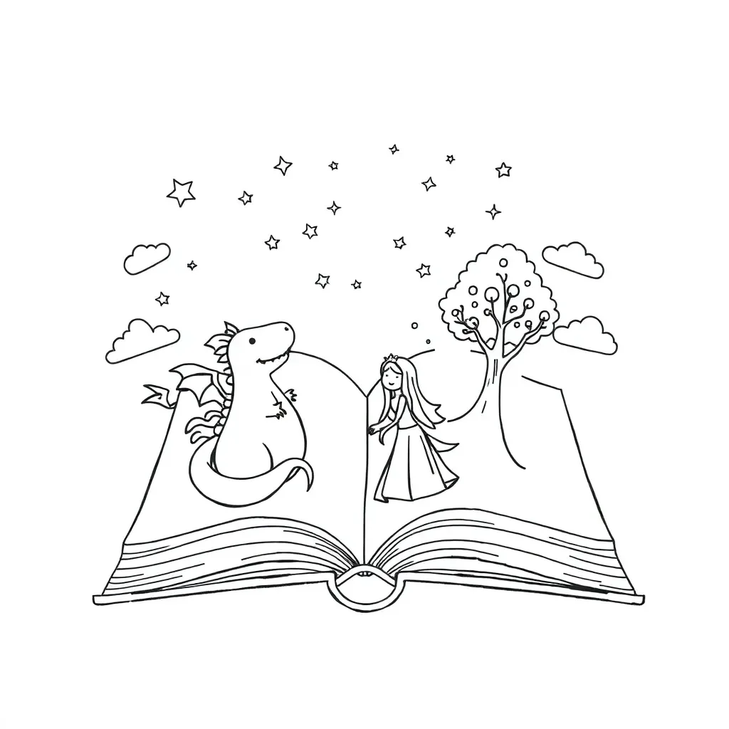 Characters reading in different settings