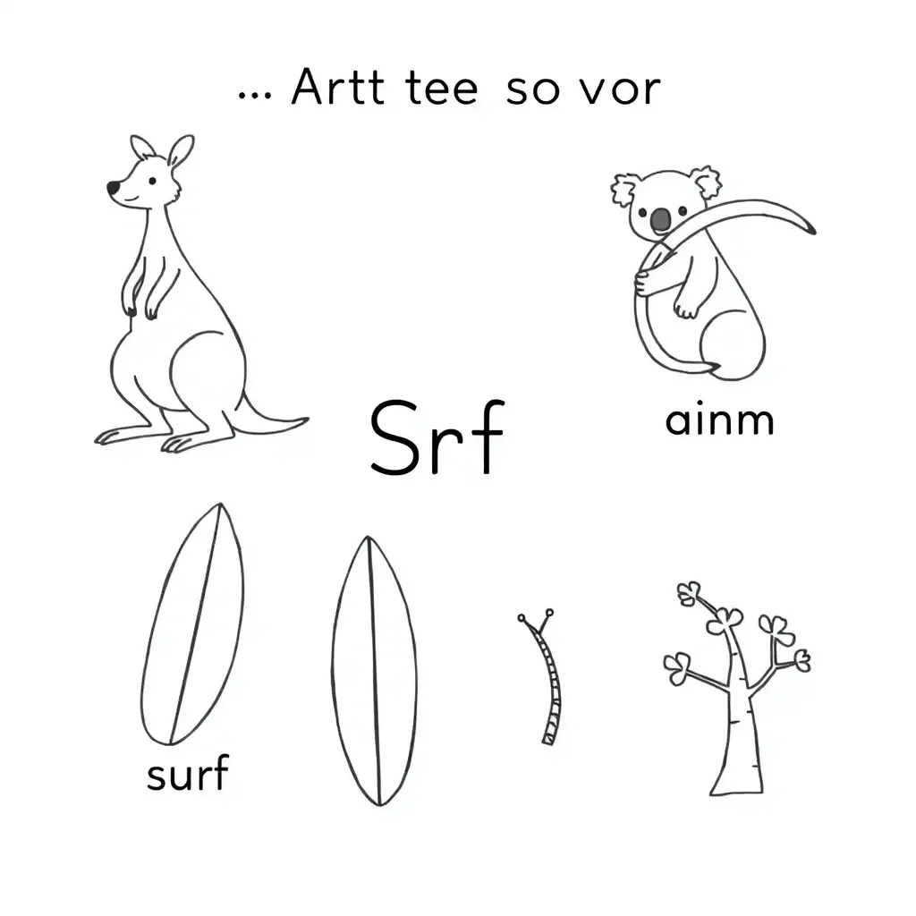 Letters and sounds illustration