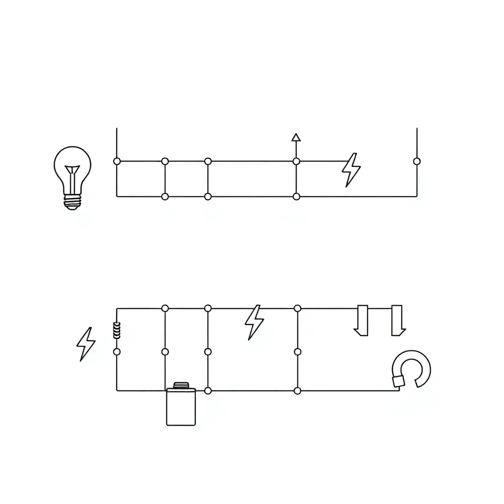 Electricity and circuits diagram