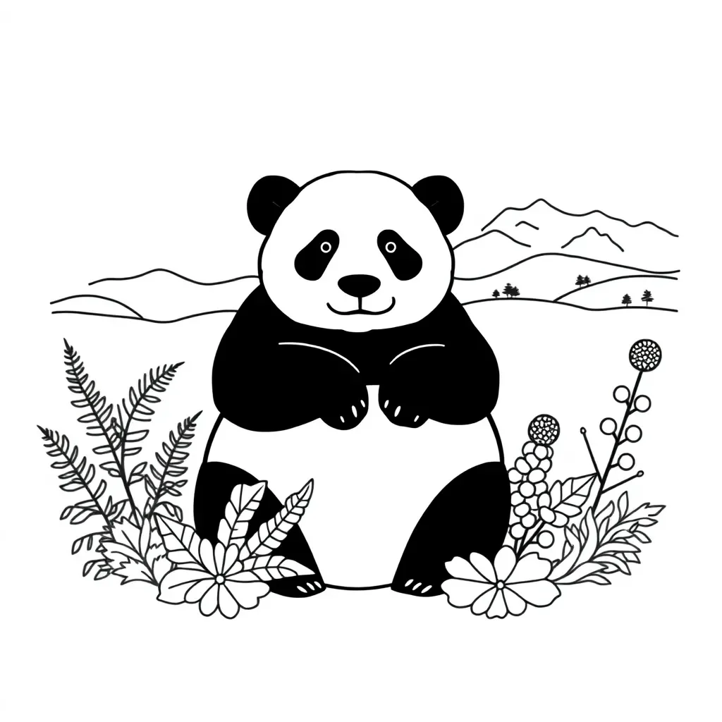 Giant Panda illustration