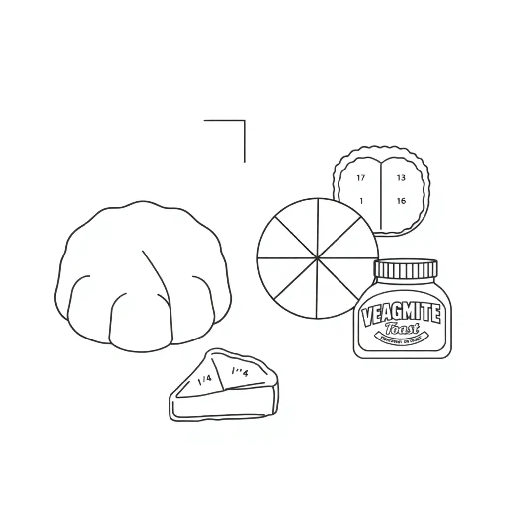 Food fractions illustration