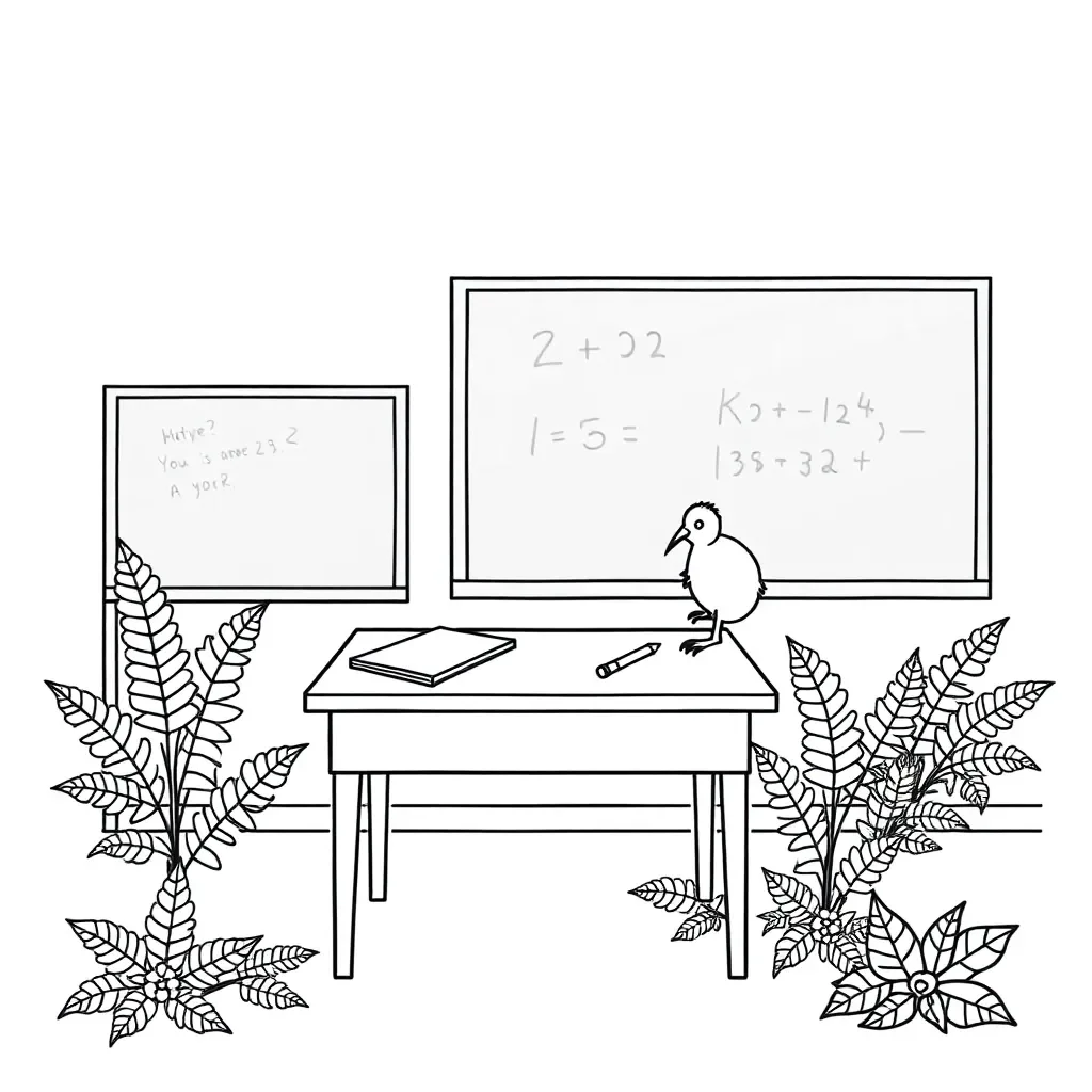Calculator and numbers illustration