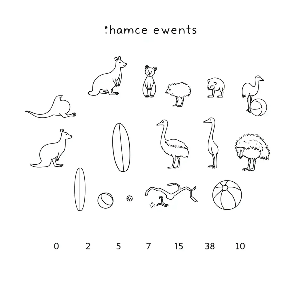 Probability scale illustration