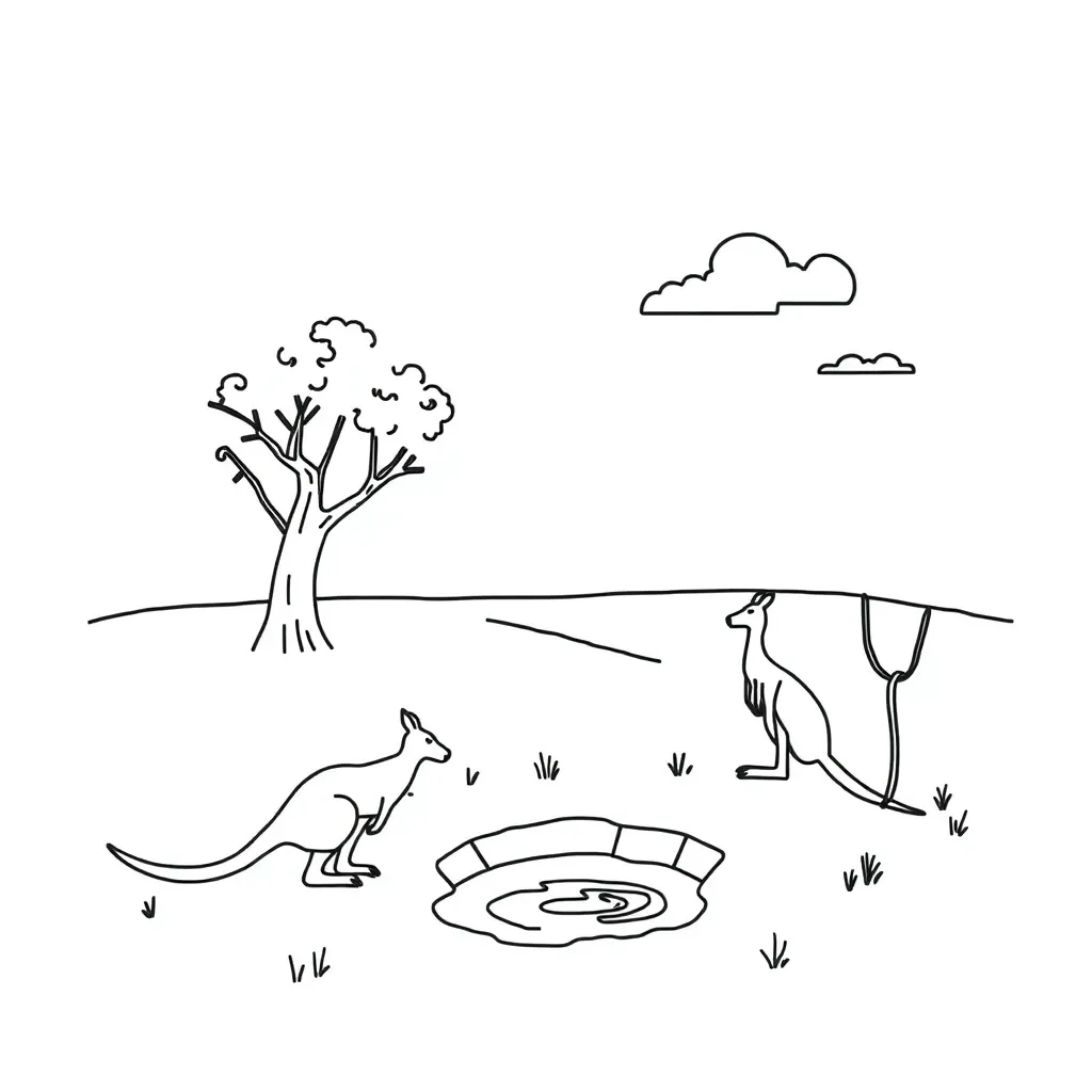 Aboriginal and Torres Strait Islander connection to Country illustration
