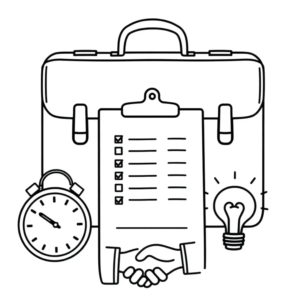 Professional person in interview setting