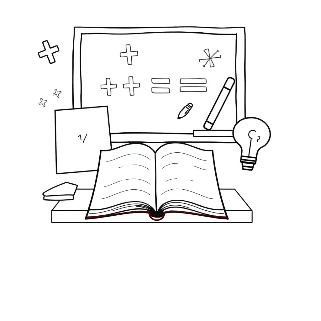 Mathematical adventure illustration