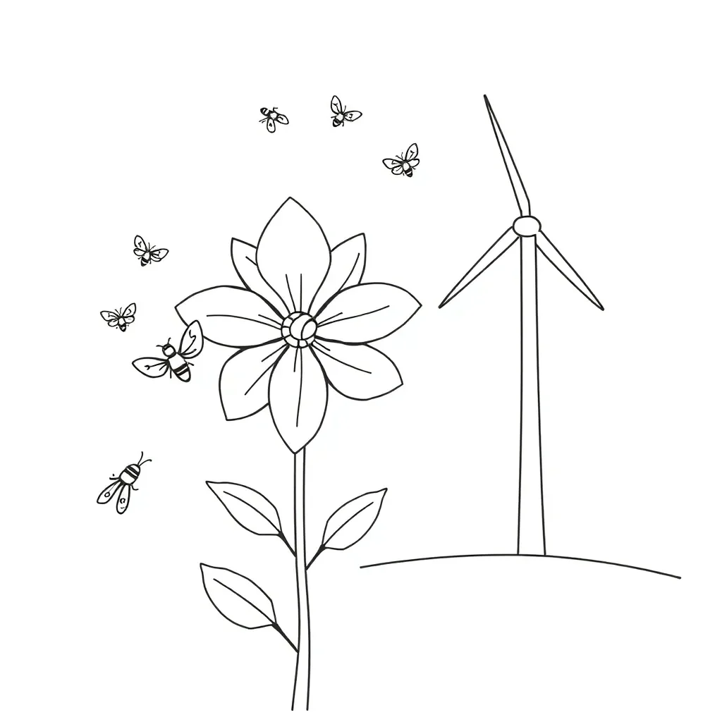 Flowers showing wind and insect pollination