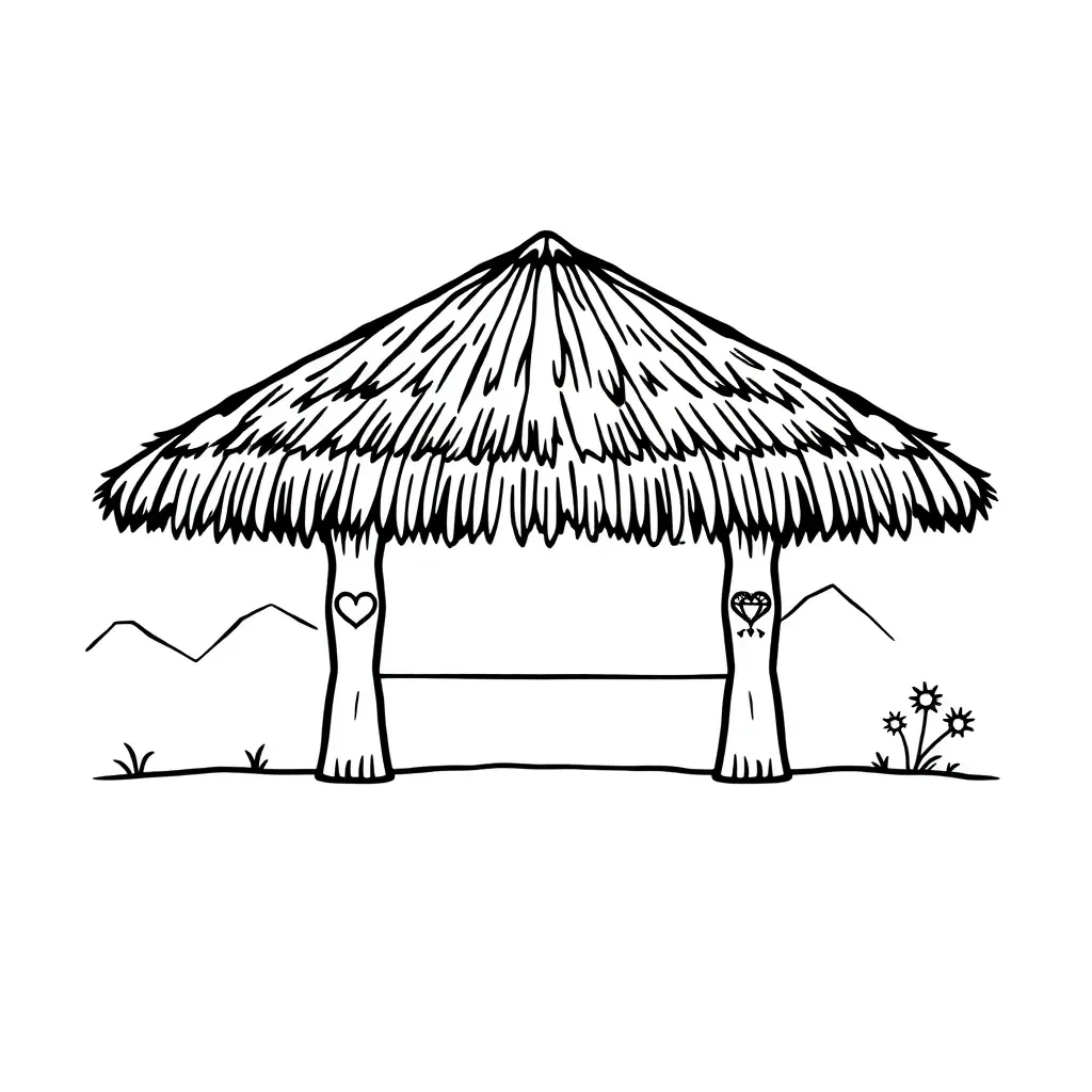 Pacific fale house representing wellbeing