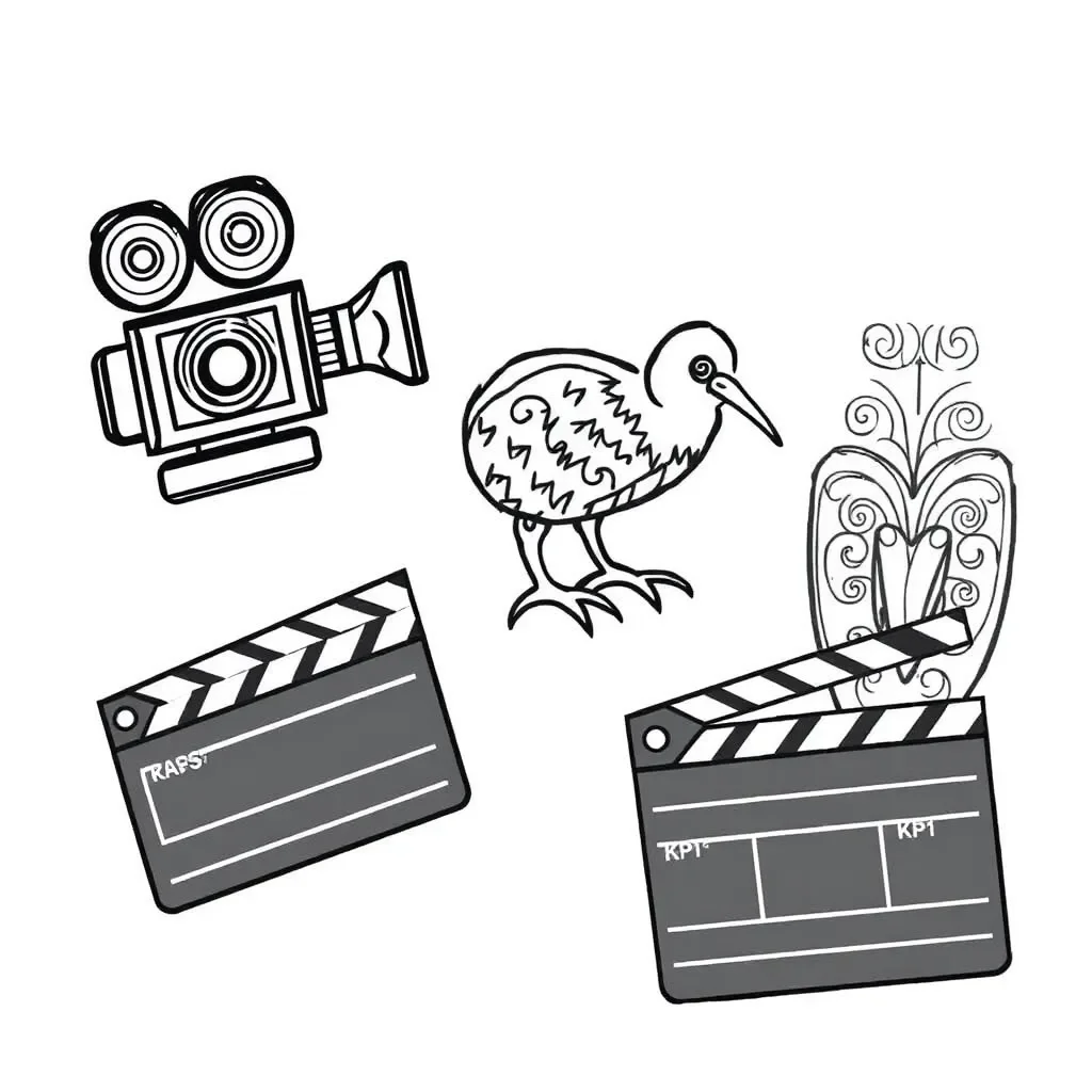 Taika Waititi film director illustration