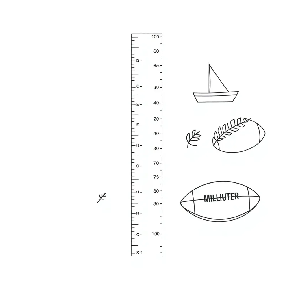 Ruler and measuring tools illustration