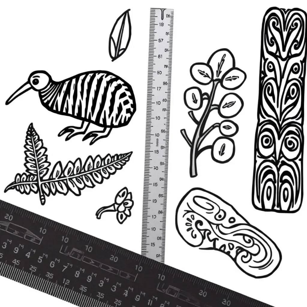 Ruler and measuring tools illustration