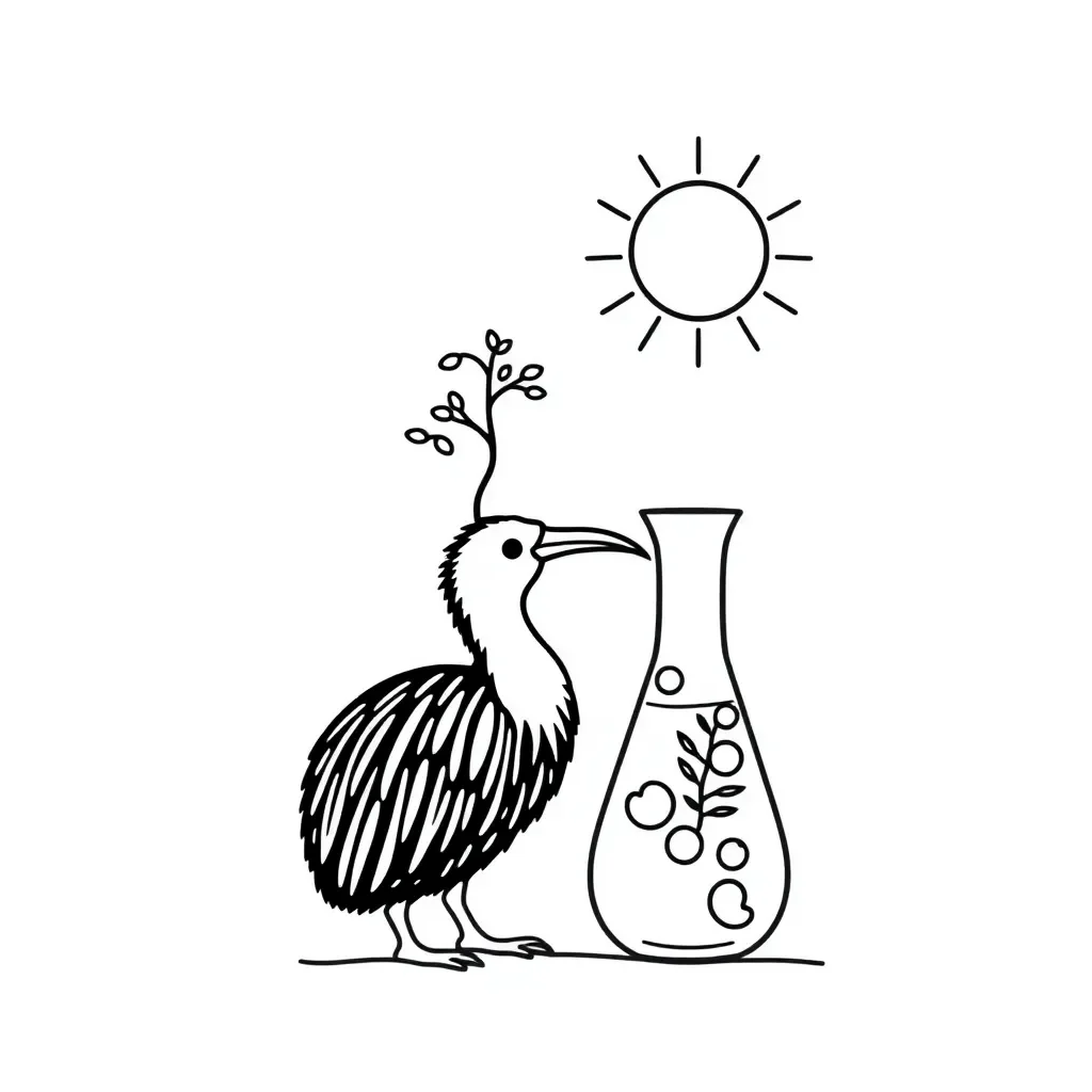 Science experiment illustration