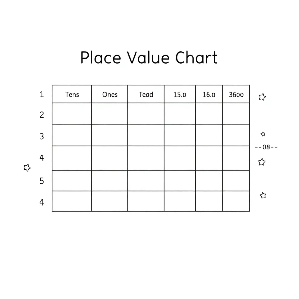Decimal place value chart illustration