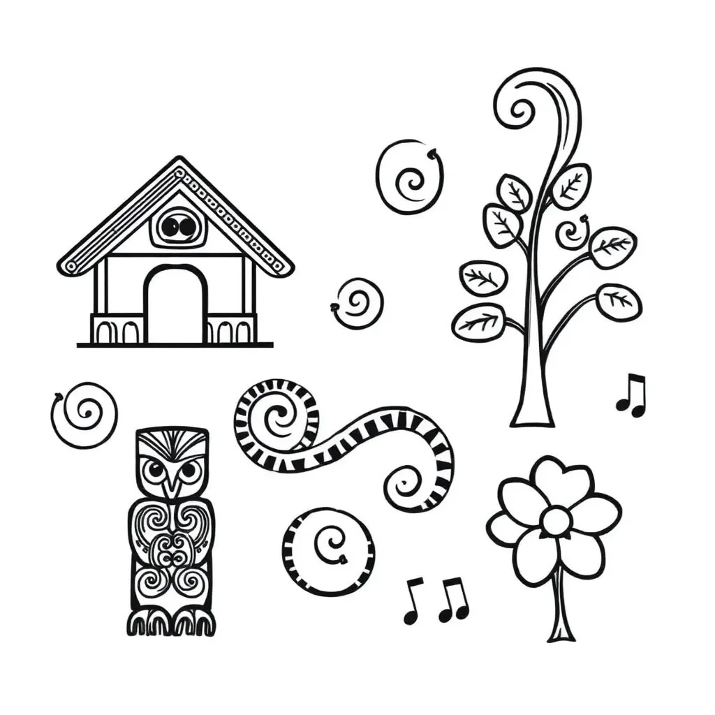 Māori cultural symbols and greetings