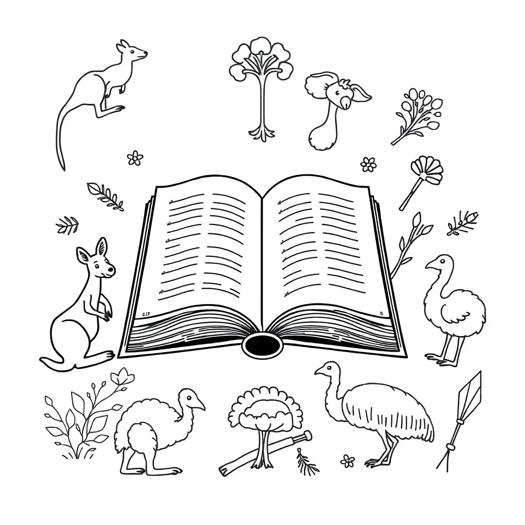 Child reading a book quietly
