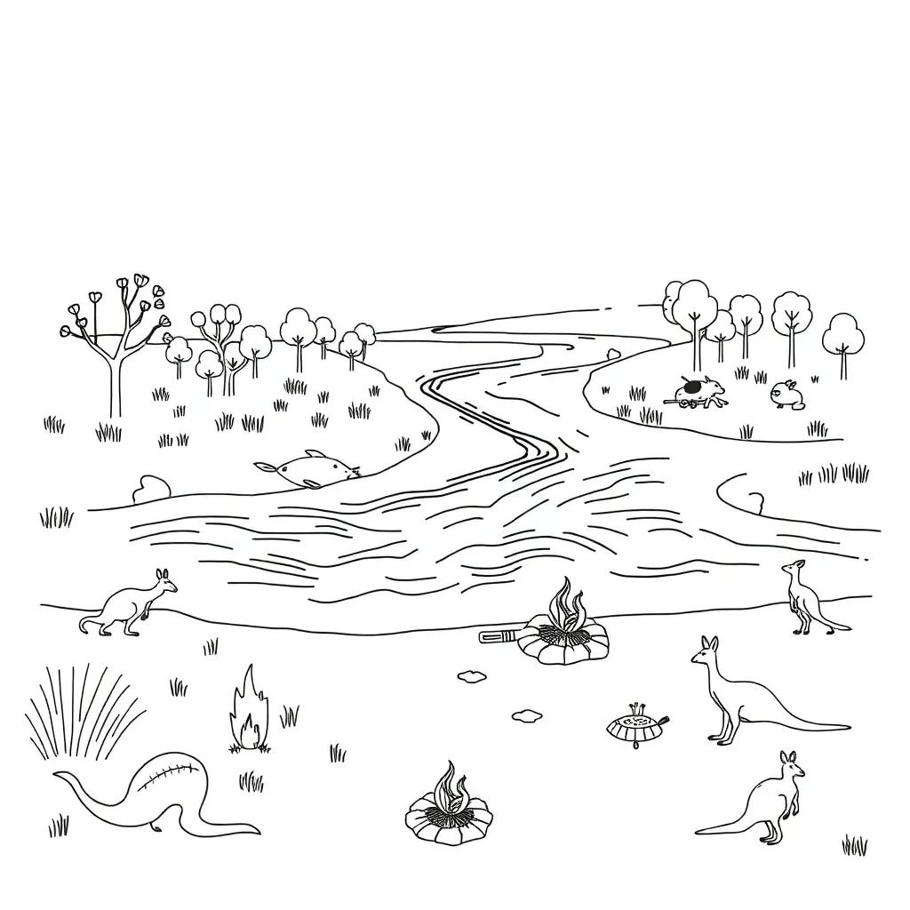 Glenelg River and traditional eel traps