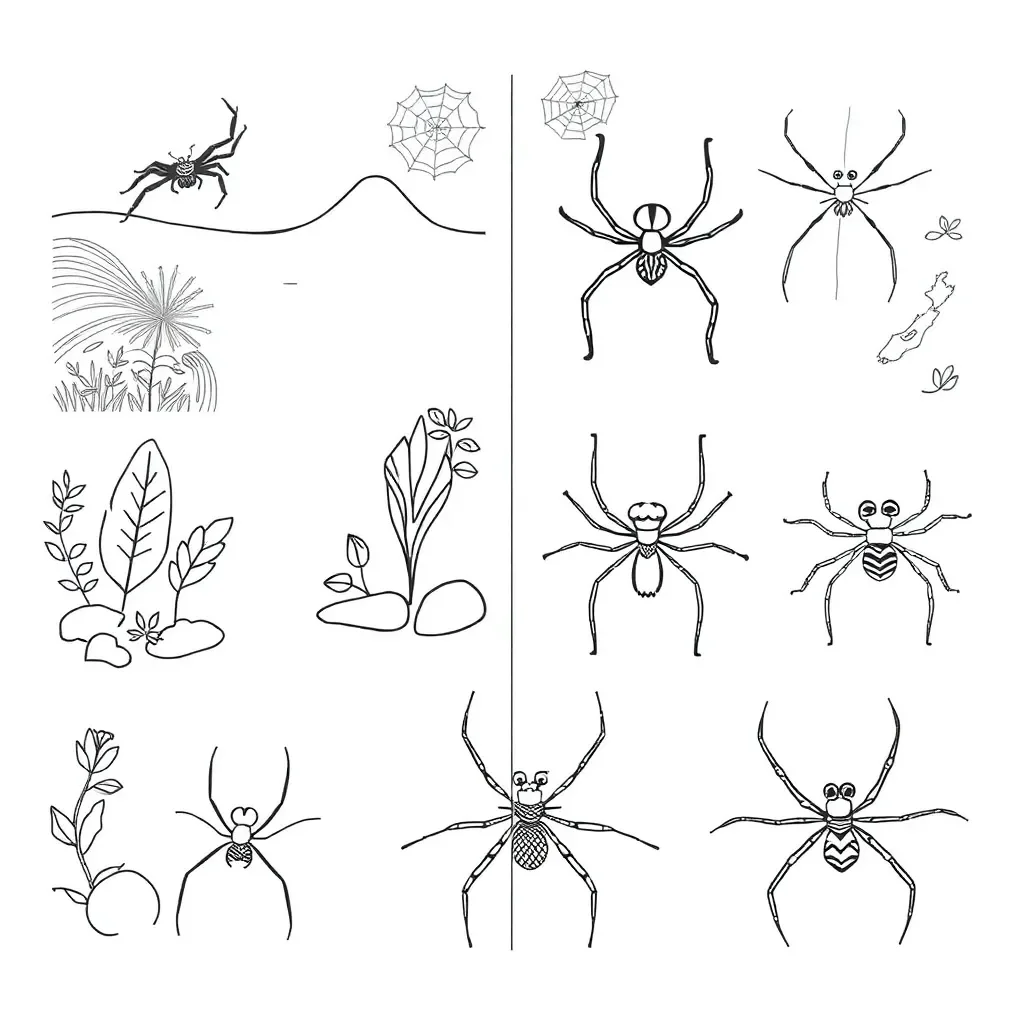 New Zealand spiders in their habitats