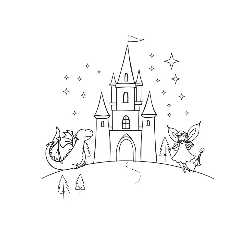 Fairy tale characters illustration