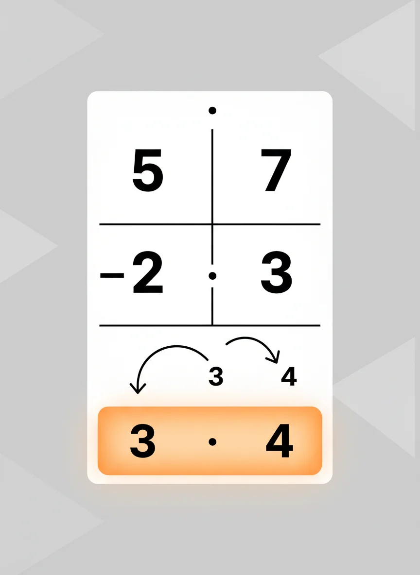 Example: 5.7 - 2.3