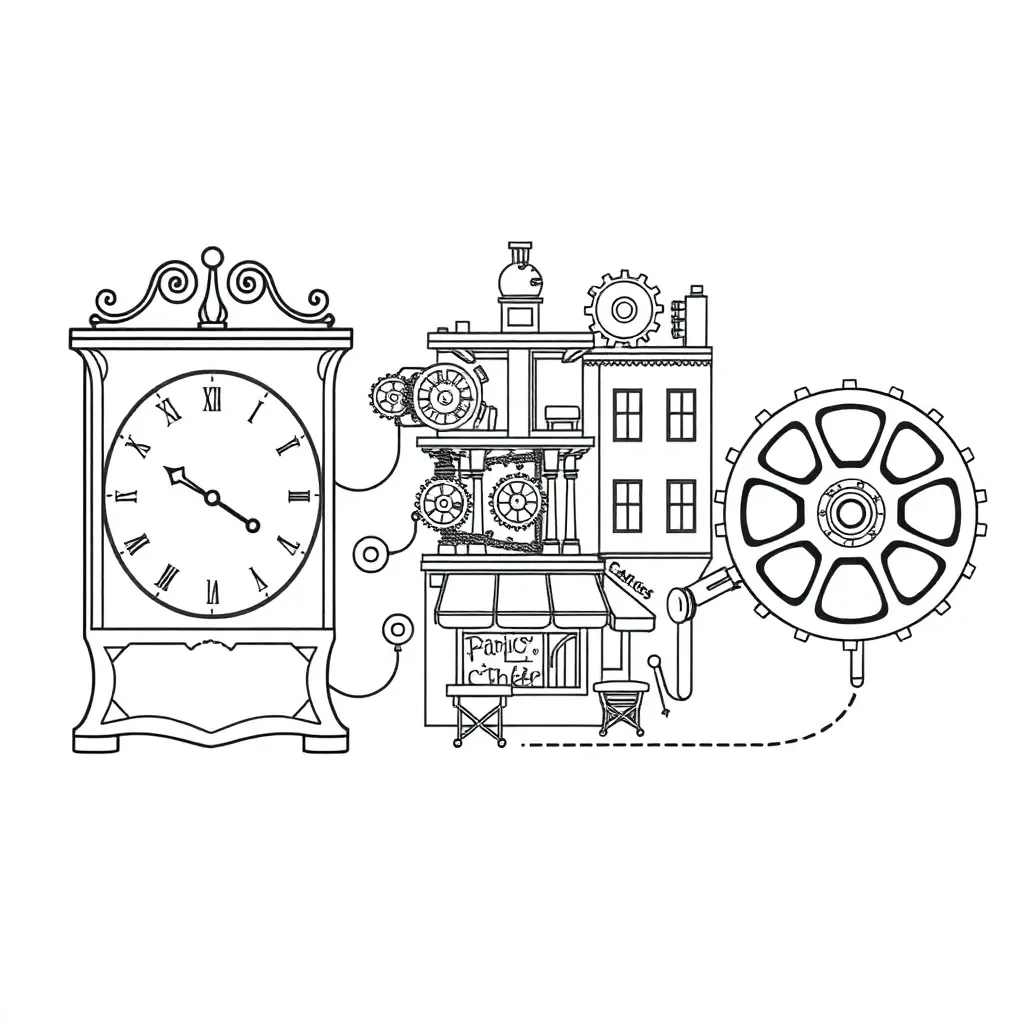Hugo Cabret illustration