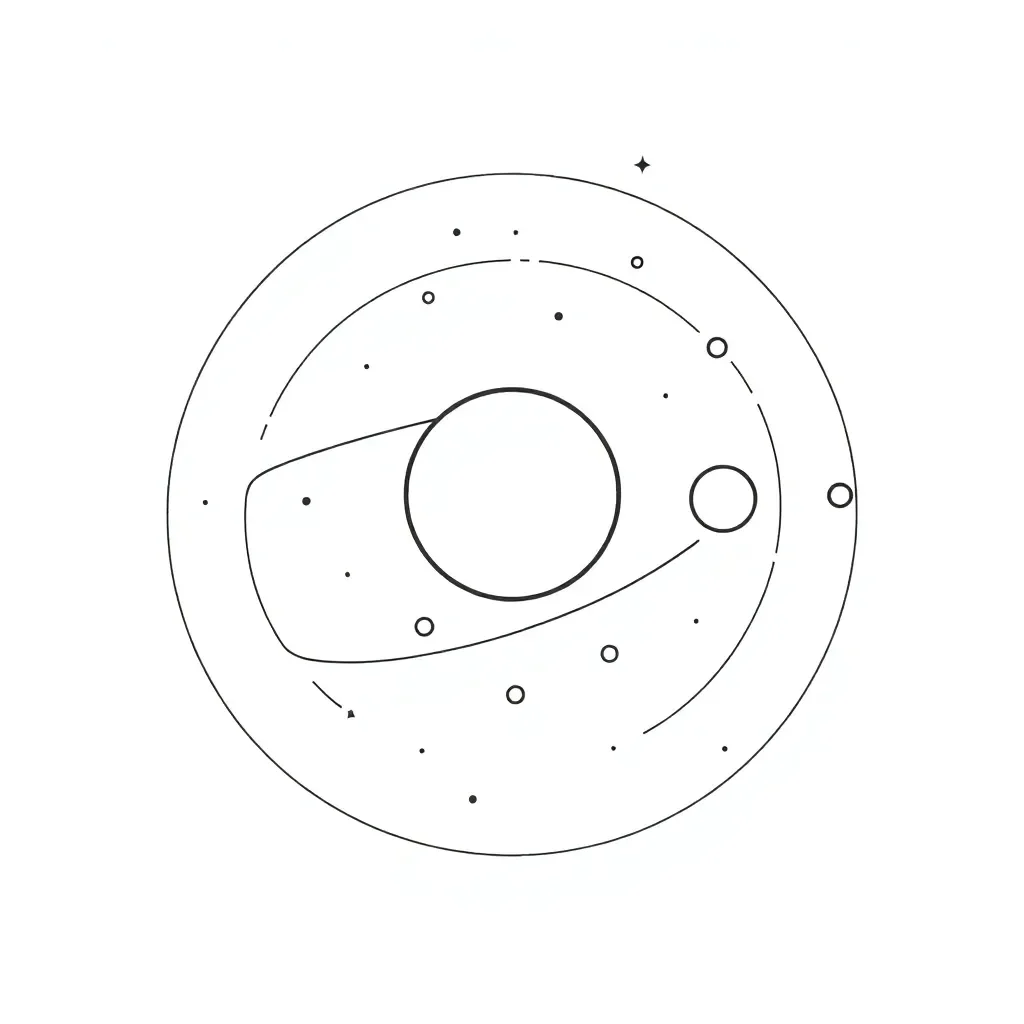 Solar system illustration