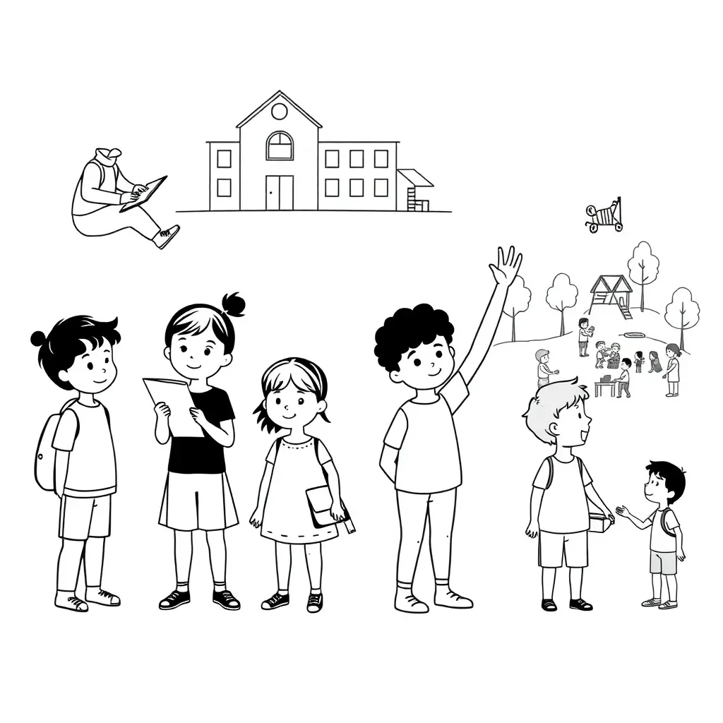 Students in discussion showing social influence