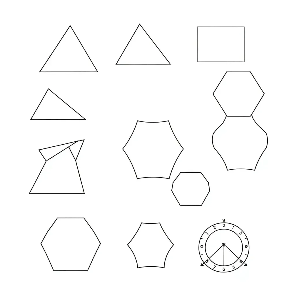 Polygon angles illustration