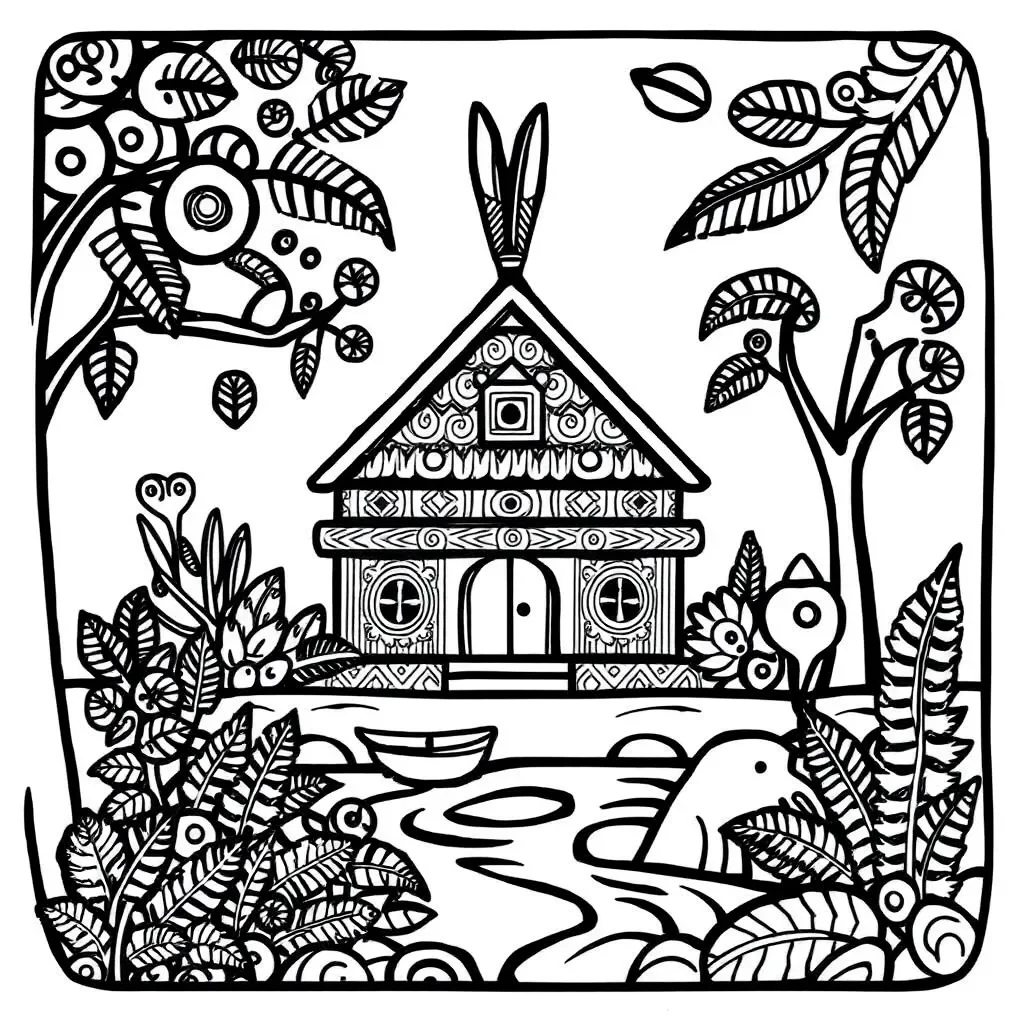 Māori reading illustration