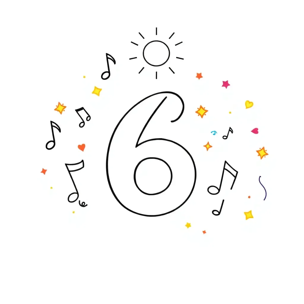 Musical notes with multiplication symbols