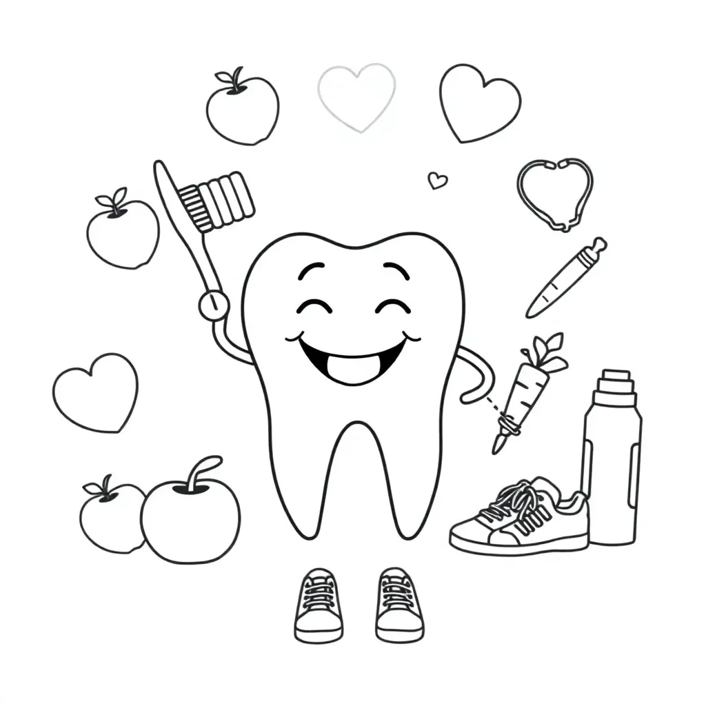 Oral health and body connections illustration