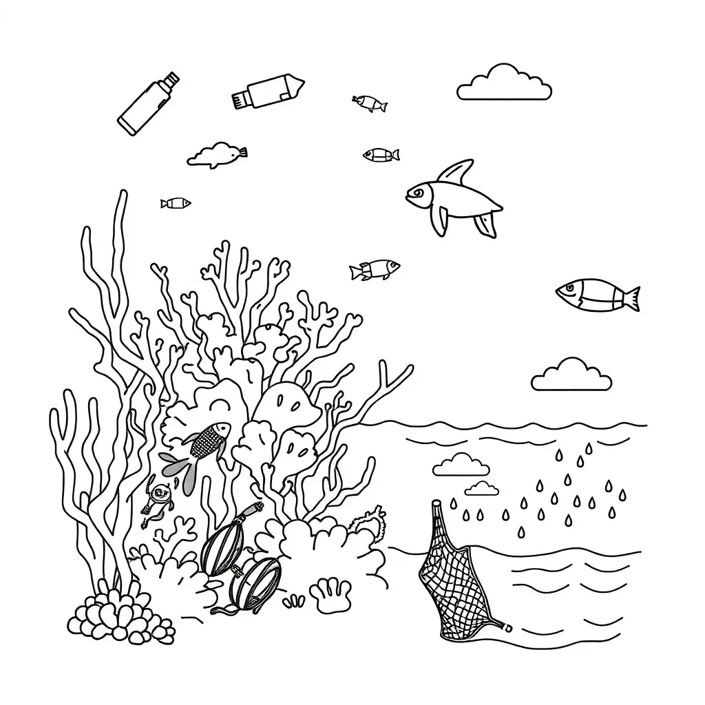Marine environment illustration