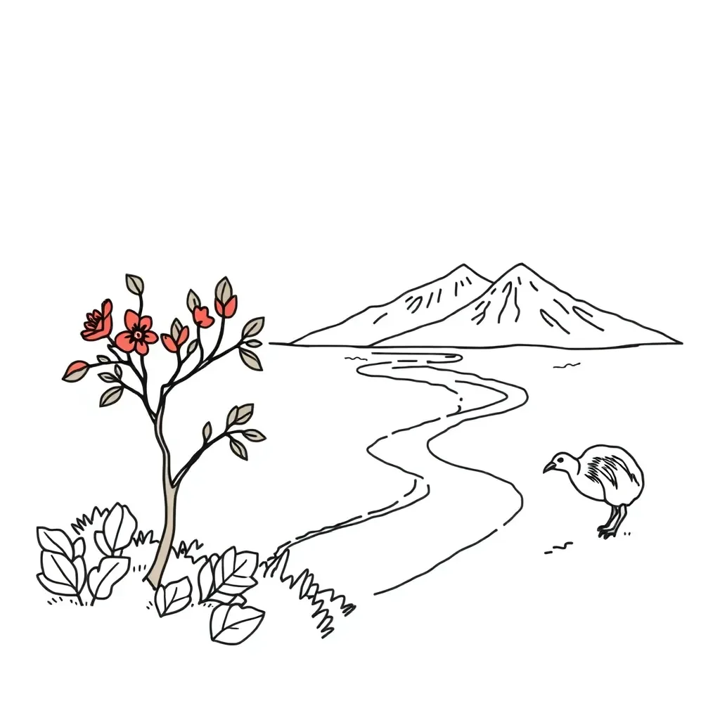 Adventure story illustration