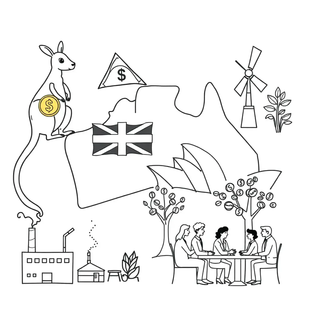 Industrial Revolution businessmen illustration