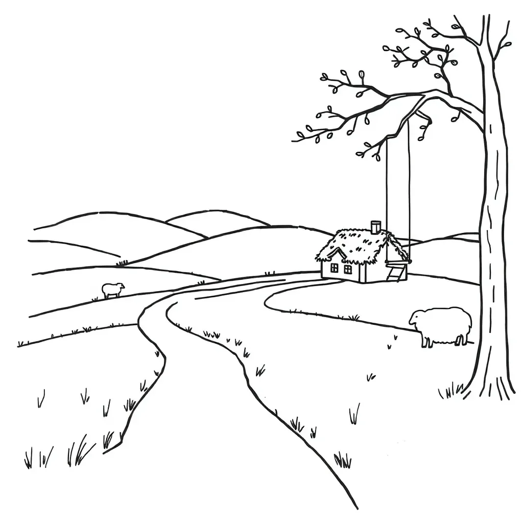 Adventure story illustration