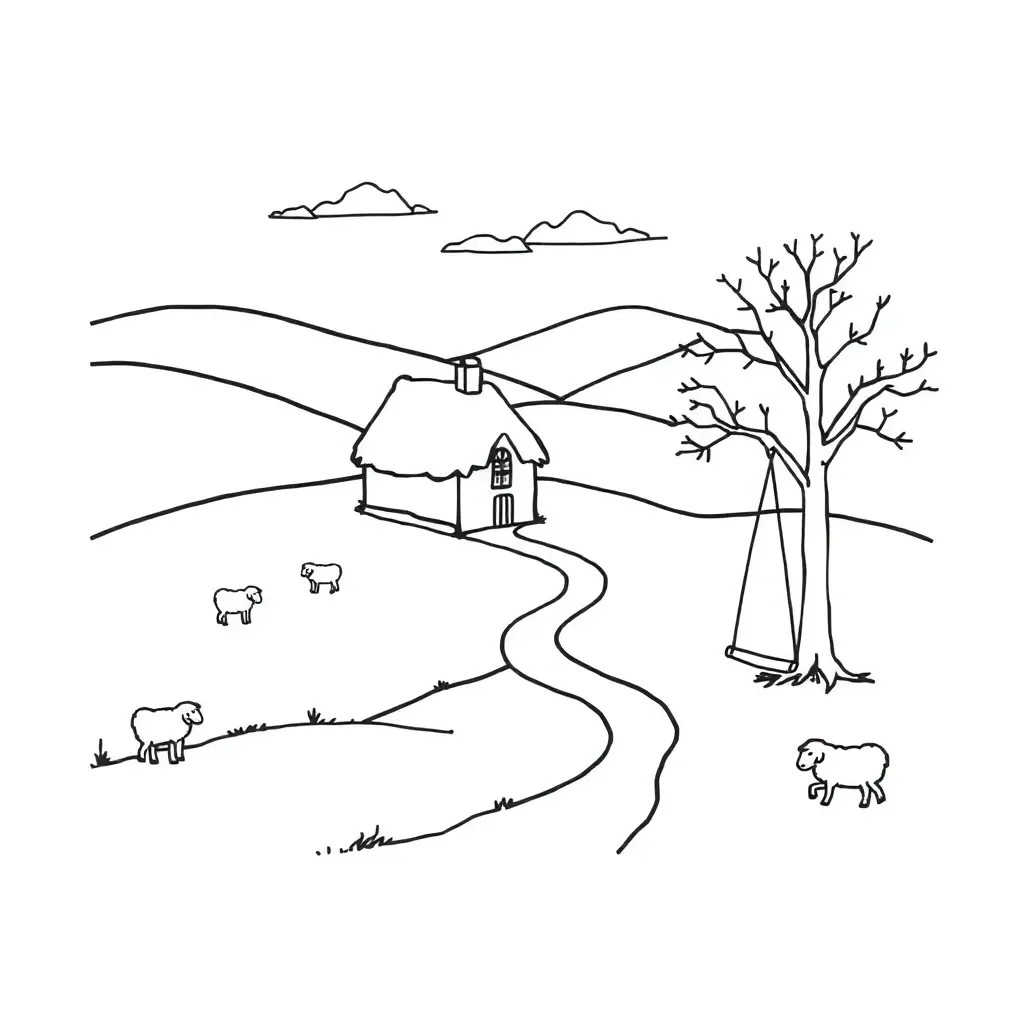 Adventure story illustration