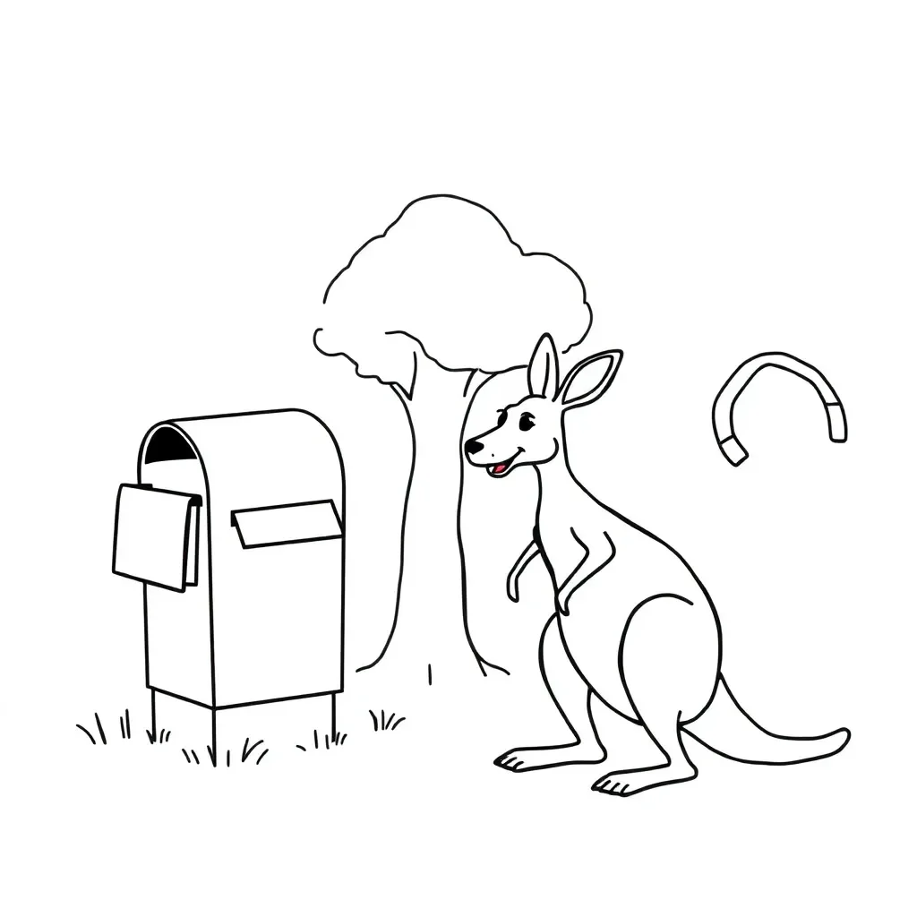 Letter writing illustration