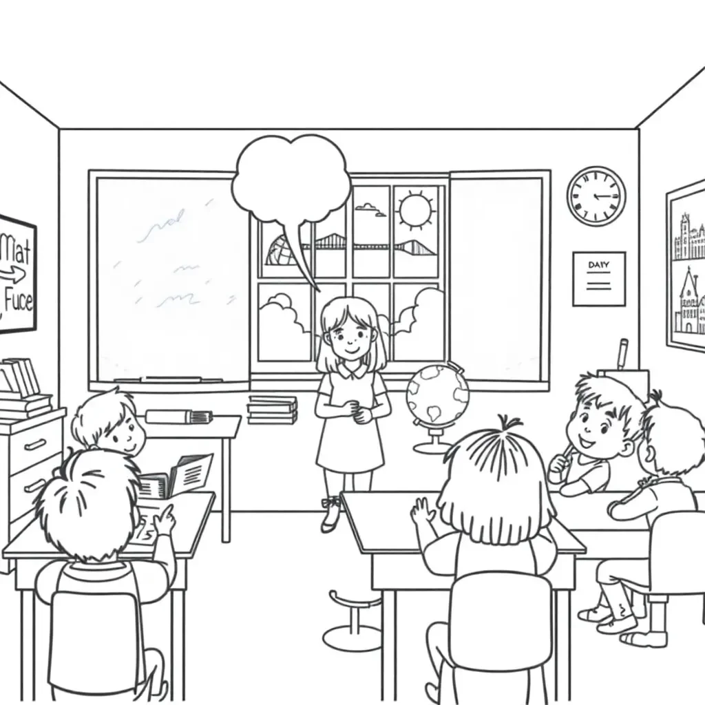 Children in classroom with teacher