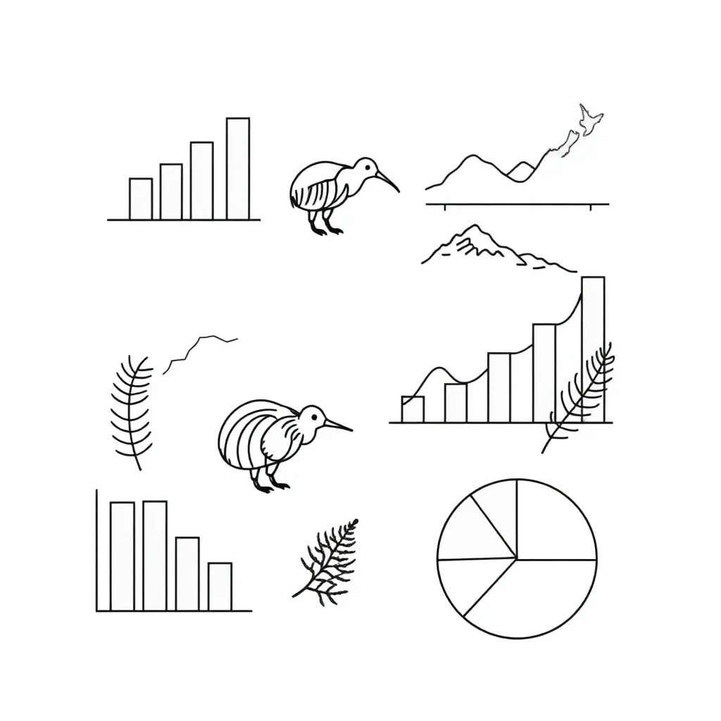 Graph and chart illustration