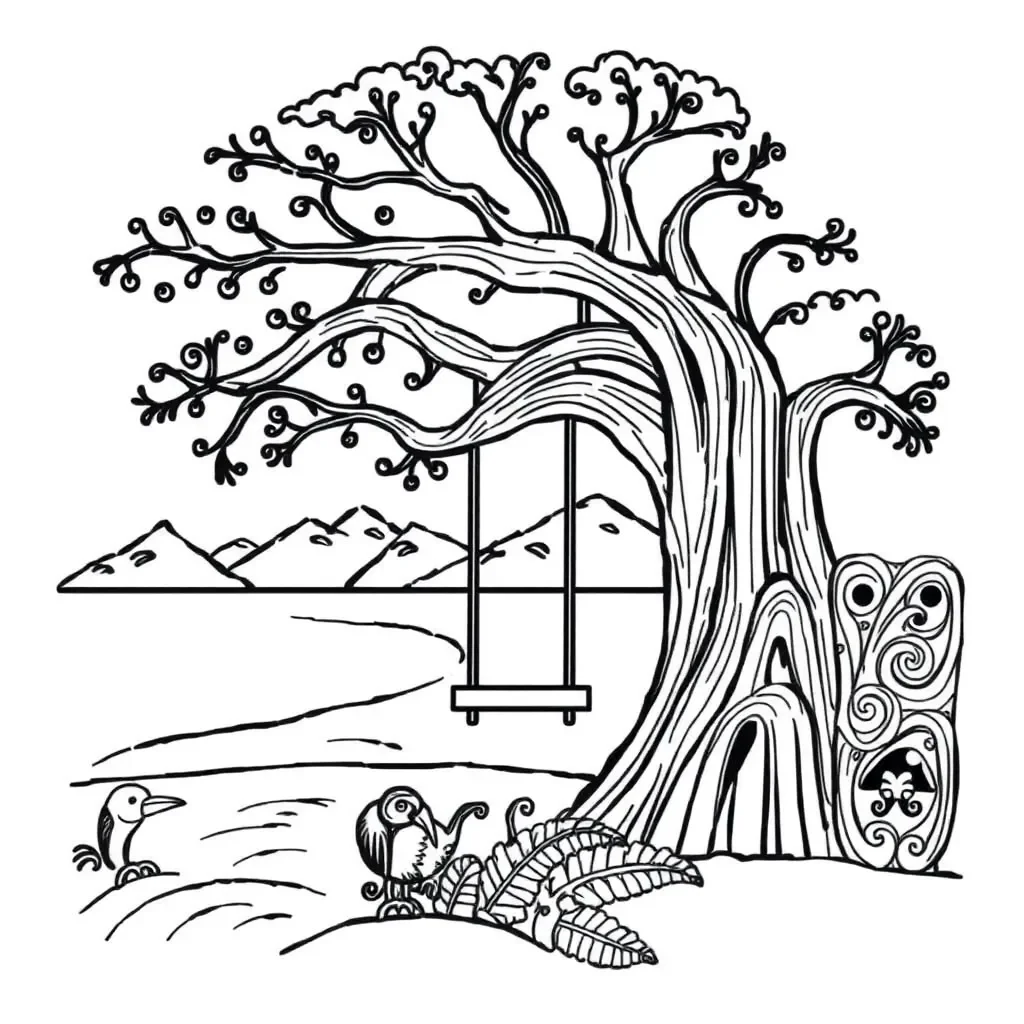 Mind map and outline illustration
