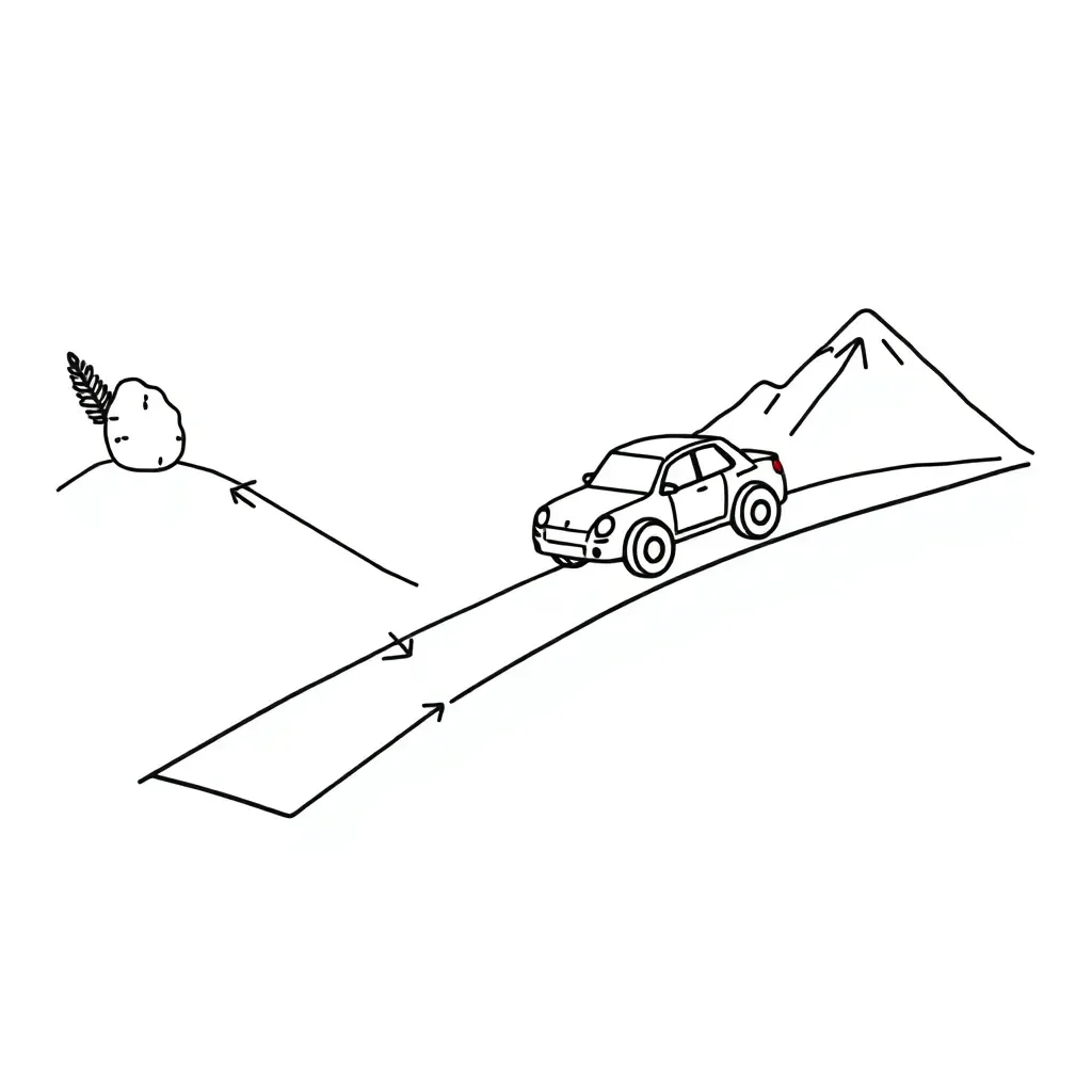 Forces and motion illustration