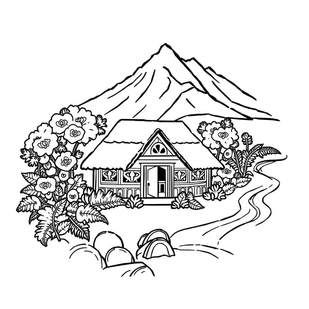 Māori storytelling illustration