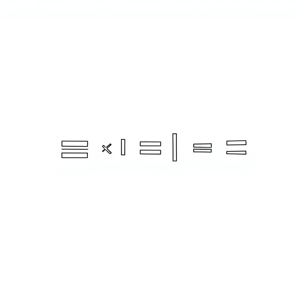 Mathematical order of operations illustration